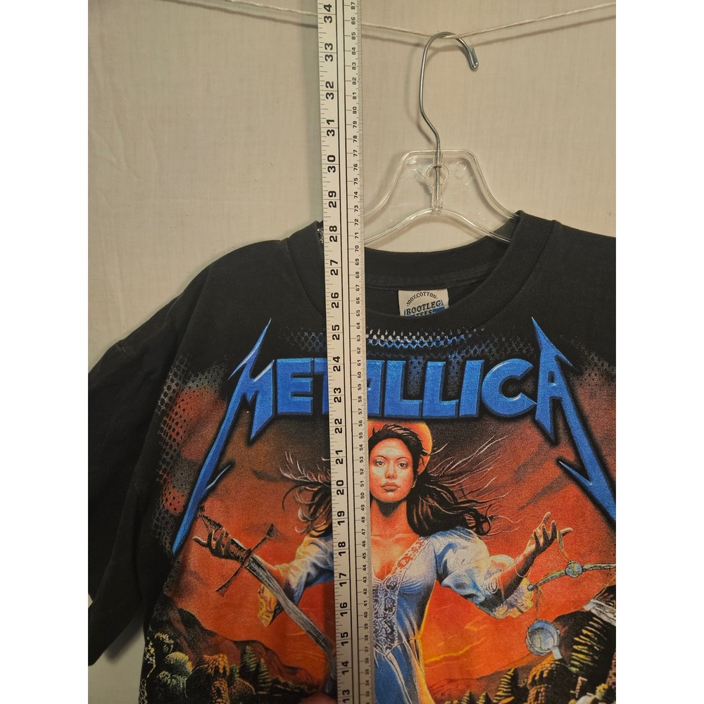 Metallica And Justice For All Graphic T-Shirt Black Band Tee Mens Large 2649 - Picture 3 of 7